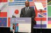 Ambassador Ron Kirk, United States Trade Representative, discusses the importance of international trade at the World Trade Week Kickoff breakfast.  